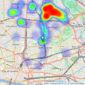 Love Living - Hackney listings heatmap