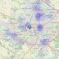 Loveitts - Coventry - Auction listings heatmap