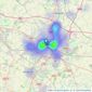 Loveitts - Coventry - Auctions listings heatmap