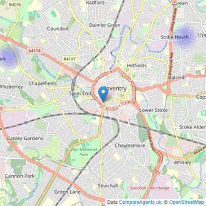 Loveitts - Coventry - New Homes listings heatmap