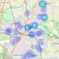 Loveitts - Leamington Spa listings heatmap