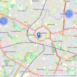 Loveitts - New Homes listings heatmap