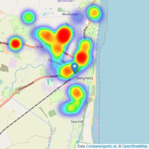 Lovelle - Skegness listings heatmap