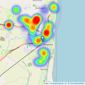 Lovelle - Skegness listings heatmap