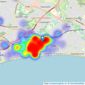 Lovett Estate & Lettings Agents - Bournemouth listings heatmap