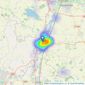 Lovett Sales & Lettings - St. Neots listings heatmap