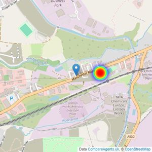 LSL Land & New Homes - Covering Cheshire listings heatmap