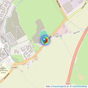 LSL Land & New Homes - Covering Ingleby Barwick listings heatmap