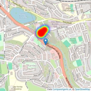 LSL Land & New Homes - covering South West Leeds listings heatmap