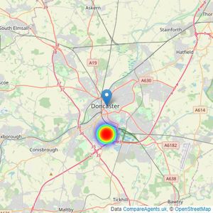 LSL Land & New Homes - covering South Yorkshire listings heatmap