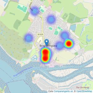 Lucas Estate Agents - Brightlingsea listings heatmap