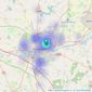 Lucy Alan Estate Agents - Northampton listings heatmap