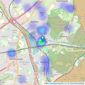 Luff & Wilkin - Frimley Green listings heatmap