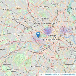 Lundiniom - London listings heatmap