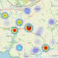 Luscombe Maye - Modbury listings heatmap