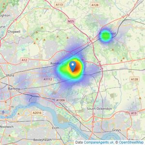 Lux Homes - London & Essex listings heatmap