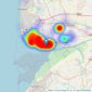 Lytham Estate Agents - Lytham listings heatmap