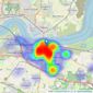 M & M Estate & Letting Agents - Gravesend listings heatmap