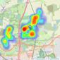 M & P Estates - South Ockendon listings heatmap