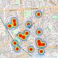 M-S Estates - Nottingham listings heatmap