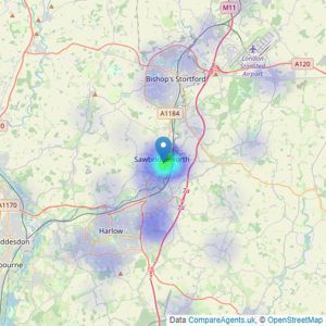 Mackay Property - Powered by eXp UK, Sawbridgeworth listings heatmap