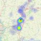 Mackay Property - Sawbridgeworth listings heatmap