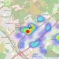 Mackenzie Smith - Camberley listings heatmap