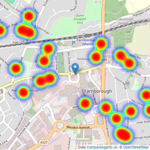 Mackenzie Smith - Farnborough listings heatmap