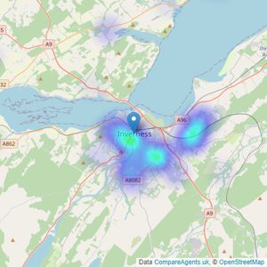 Macleod & MacCallum - Inverness listings heatmap