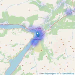 MacPhee And Partners LLP - Fort William listings heatmap