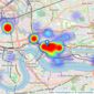 Madison Brook - Docklands listings heatmap