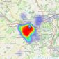 Madison Oakley - Bath listings heatmap