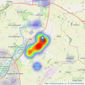 Magenta Estate Agents - Raunds listings heatmap