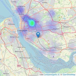 Mags Property - Liverpool listings heatmap