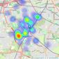 Main & Main - Cheadle Hulme listings heatmap