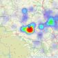 Mallinson and Co - Penistone listings heatmap