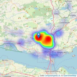 Maloco Mowat Parker - Dunfermline listings heatmap