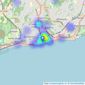 M&W Sales and Lettings - St.Leonards on sea listings heatmap