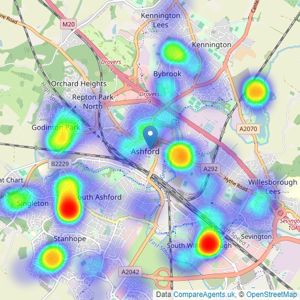 Mann - Ashford listings heatmap