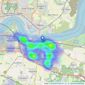 Mann - Gravesend listings heatmap