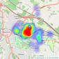 Mann - Grove Green listings heatmap