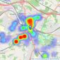 Mann - Maidstone listings heatmap