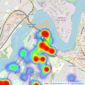 Mann - Rochester listings heatmap