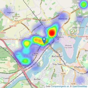 Mann - Strood listings heatmap