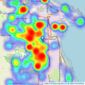 Manners & Harrison - Hartlepool listings heatmap