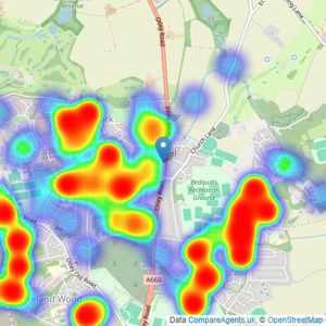 Manning Stainton - Adel listings heatmap