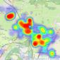 Manning Stainton - Guiseley listings heatmap