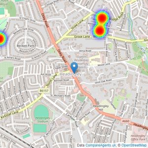 Manning Stainton Luxe - Headingley listings heatmap