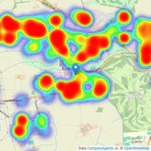 Manning Stainton - Rothwell listings heatmap