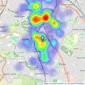 Manny Klarico - Hall Green listings heatmap